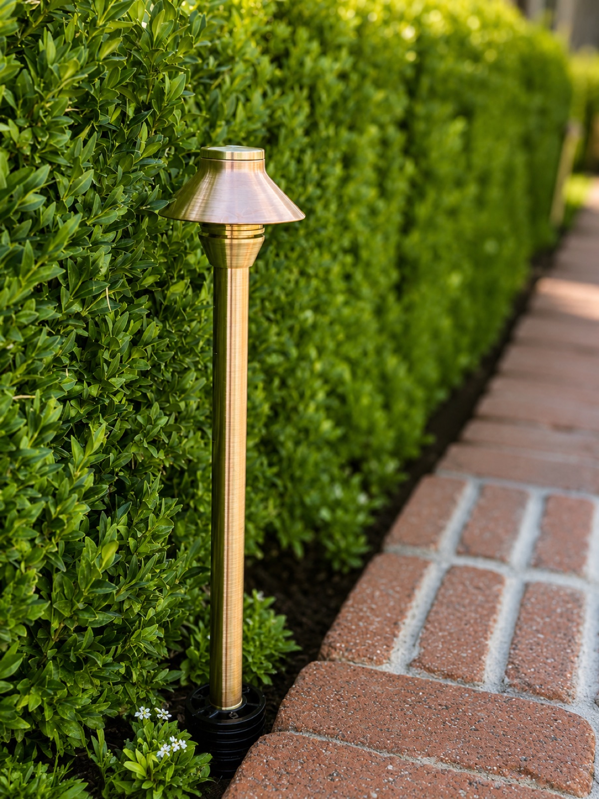 Copper pathway lighting installation Utah